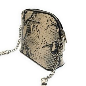 STEVE MADDEN Maggie Snakeskin Crossbody Bag Purse